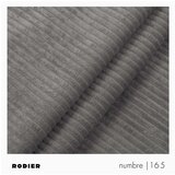 Rodier Siv tabure iz rebrastega žameta Villet – | Shoptok.si