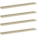 vidaXL Stenske police 4 kosi bele in sonoma hrast 100x9x3 cm, (20765173) Cene