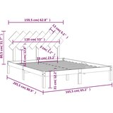  Okvir za krevet 160x200 cm od masivne borovine | shoptok.hr