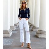 Gemre White distressed mom fit jeans Pugliesia | shoptok.hr