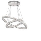  led prigušiva luster na sajli LED/115W/230V 3000-6500K srebrna + daljinski upravljač | Eponuda.com