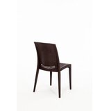 Hanah home Tamno smeđi vrtni blagovaonski set od umjetnog ratana za 4 osobe Rattan – | shoptok.hr