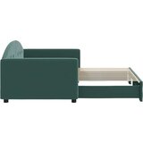  Dnevni krevet na razvlačenje tamnozeleni 90 x 200 cm baršunasti | shoptok.hr