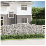  Obokane gabion košare 3 kosi 400x50x120/140 cm pocinkano železo | Shoptok.si