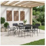  Produživi Mrežasti Stol za Jelo Antracit 212 x 90 x 76 cm Čelik | shoptok.hr