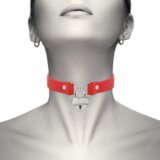 Coquette choker Keys Heart rdeč cene
