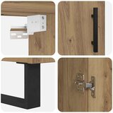  Visok predalnik Umetni hrast 69,5 x 34 x 180 cm Konstruiran les, (5000107560) | Shoptok.si