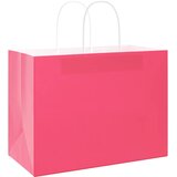  Papirnate vrećice 250 kom s ručkama ružičaste 32x17x25 cm | Eponuda.ba