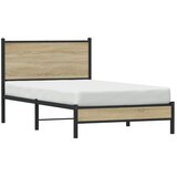 Metalni okvir kreveta bez madraca boja hrasta sonome 100x200 cm | shoptok.hr