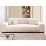 Ropez Krem sklopiva/s prostorom za odlaganje sofa od samta 260 cm Justin – | shoptok.hr