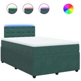 Box spring krevet s madracem tamnozeleni 120x200 cm baršunasti | shoptok.hr