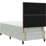 Box Spring Krevet s Madracem Svjetlosiva 90x200 cm Baršun | shoptok.hr