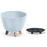  Saksija Lamia 24cm sa nogarima i rezervoarom - svetlo siva 443U | ePonuda.com