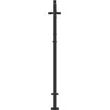  Vrtna vrata Črna 110 x 130 cm Jeklo s prašnim premazom, (5000300975) | Shoptok.si