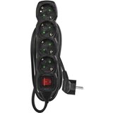Emos Podaljšek 5 m / 4 vtičnic / s stikalom / črni / PVC / 1,5 mm2 Cene