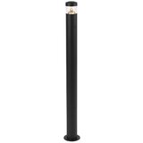 QAZQA Sodobna zunanja svetilka črna 100 cm IP44 z LED - Roxy Cene