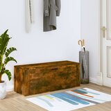 vidaXL Omarica za čevlje Dimljeni hrast 100x35x38 cm inženirski les Cene