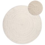 Hanse Home Kremno bela obojestranska/ročno tkana okrogla preproga iz jute ø 100 cm Braided – Cene