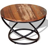  Stolić za kavu od masivnog obnovljenog drva 60 x 60 x 40 cm | shoptok.hr