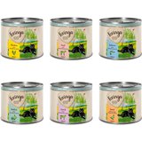  Varčno pakiranje Feringa Single Meat meni 12 x 200 g - Mešano pakiranje I (6 sort): piščanec, zajec, jagnjetina, teletina, raca, losos | shoptok.hr