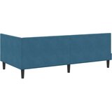 vidaXL Kutni okvir kreveta s uzglavljem Plava 90 x 200 cm Baršun | shoptok.hr