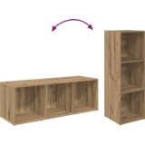 vidaXL Set TV komoda 2 pcs Umjetnička hrastovina 107 x 35 x 37 cm | shoptok.hr