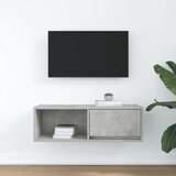TV ormarić boja betona 80x31x25,5 cm od konstruiranog drva | Eponuda.com