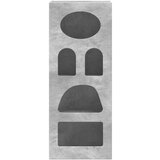  Strani šal Betonsko siva 40 x 35 x 100,5 cm Konstruiran les, (5000107702) | Shoptok.si