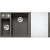 Blanco pomivalno korito AXIA III 6 S InFino SILGRANIT desko steklo, BAZEN LEVO, z daljin. prim. - vulkansko siva | Shoptok.si
