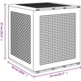  Kutija za spremanje Antracit 55 x 53 x 57 cm Polipropilen | shoptok.hr
