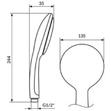 Rosan PTRLED tuš ručica - LUVIA LED ( sa signalizacijom temperature ) | Eponuda.com