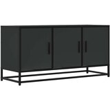 Maison Chic TV omarica - TV enota - Televizijska omarica črna 100x35x50 cm inženirski les in kovina, (21698971) Cene