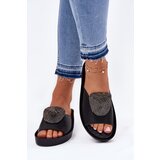 S. BARSKI Leather Ladies Slippers With Decoration | Shoptok.si