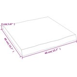 Stolna ploča svjetlosmeđa 40x40x(2-4) cm obrađena hrastovina | shoptok.hr