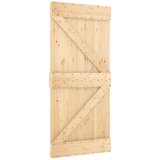  Vrata NARVIK Naravna 95 x 210 cm Masiven borov les, (5000215315) | Shoptok.si