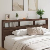 vidaXL Ormarić za uzglavlje LED boja smeđeg hrasta 220x17x102 cm Cijene