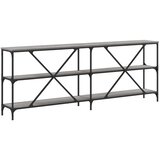 Konzolni stol boja hrasta sonome 200x30x75 cm od drva i željeza | shoptok.hr