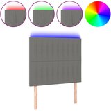  LED uzglavlje tamnosivo 100x5x118/128 cm od tkanine | shoptok.hr