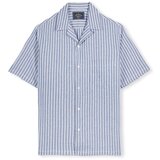 Portuguese Flannel Srajce z dolgimi rokavi Jacquard Shirt - Chambray Modra cene