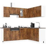 Furnova 11 kosov kuhinjska omarica Kalmar dimljen hrast inženirski les, (21947904) | Shoptok.si