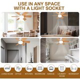 Smania LightFlower™ leseni stropni ventilator LED (vtičnica E27) | Shoptok.si