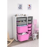 Hanah home Multifunkcionalna komoda Zen 2D2K6U, 69,5 x83 x30 cm, Bijelo-sivo-roza Cijene
