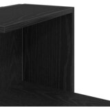 Police za kutne zidne s policom Crni hrast 36.5 x 36.5 x 140 cm | shoptok.hr