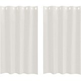 Voile zavjesa sa zavjesama 2 pcs Krema 175 x 140 cm Poliester | shoptok.hr