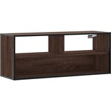 Maison Chic TV omarica - TV stojalo - Televizijska omarica rjavi hrast 100x31x39,5 cm inženirski les in kovina, (21700412) Cene