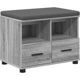  Klupa za hodnik s jastukom Sivi Sonoma 60 x 38 x 46 cm | shoptok.hr