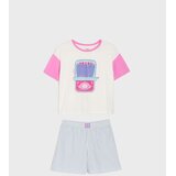 Sinsay Oversize dvodijelna pamučna pidžama s printom sardina | shoptok.hr