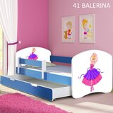  Dječji krevet ACMA s motivom, bočna plava + ladica 180x80 cm 41 Balerina | shoptok.hr