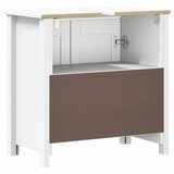  Kupaonski ormarić za umivaonik BERG bijeli 60x34x59 cm borovina | shoptok.hr