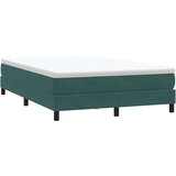 Box spring postelja brez vzmetnico temno zelena 140x220cm žamet, (21790853) | Shoptok.si
